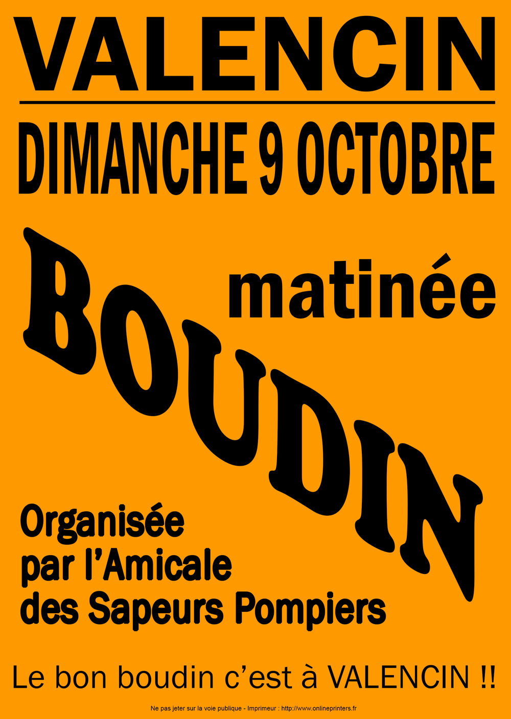 Matinée boudins