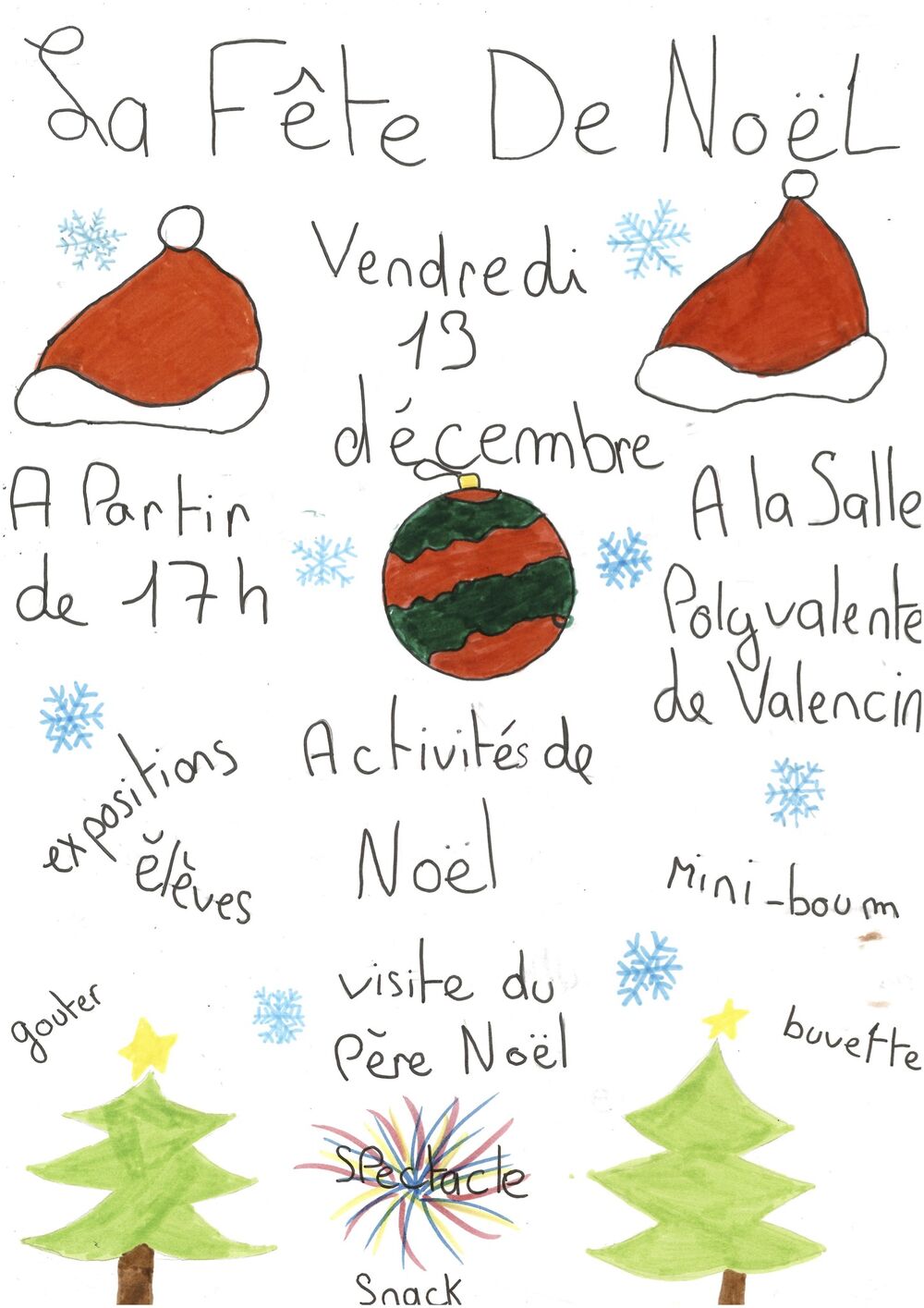 Fête de Noël Sou des écoles