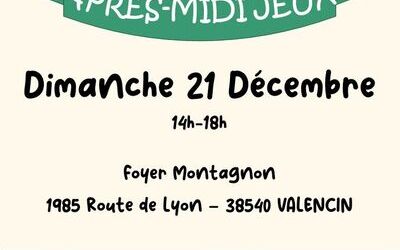 Après-midi jeux