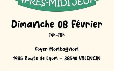 Après-midi jeux