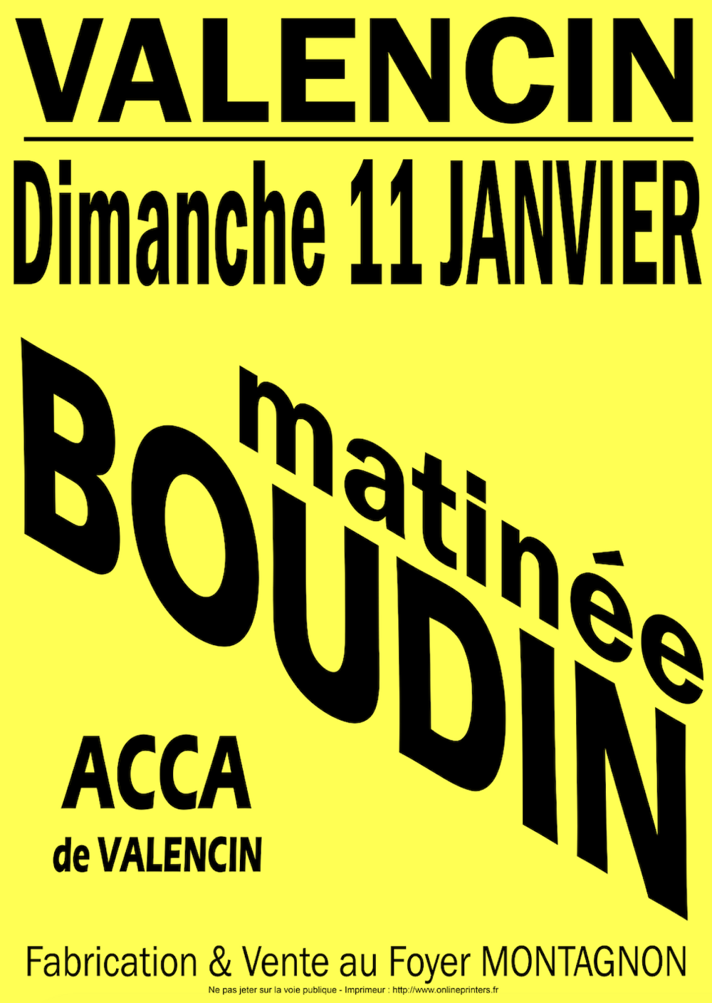 Boudin de l'ACCA Boudin de l'ACCA
