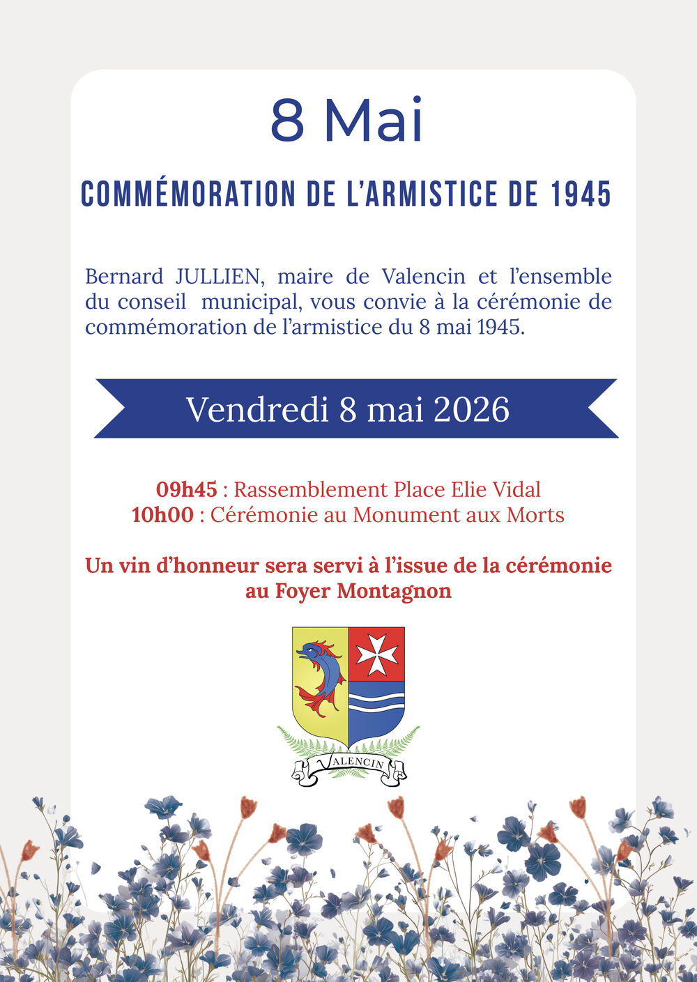 Cérémonie de l'armistice du 8 mai 1945