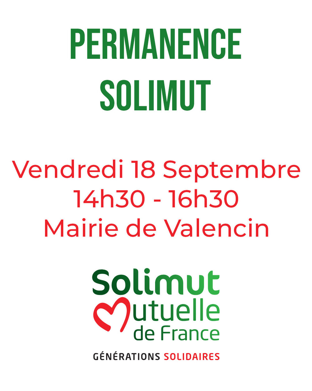Permanences SOLIMUT Permanences SOLIMUT