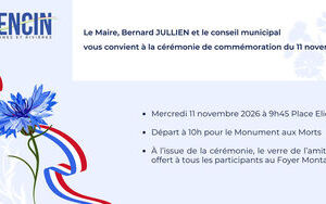 Cérémonie de commémoration du 11 novembre 1918