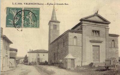 Église de Valencin au début du XXème siècle