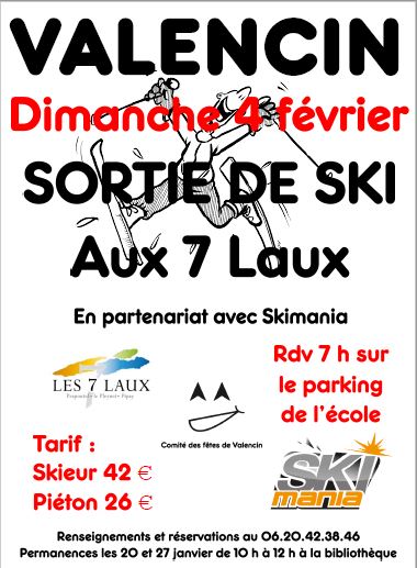 SORTIE SKI LE 04 FEVRIER