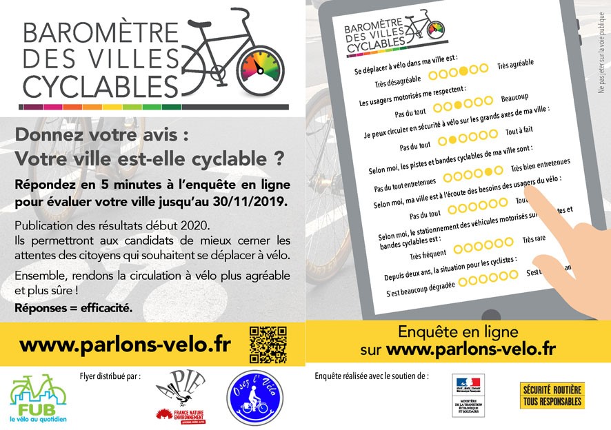 Enquête pistes cyclables en Isère