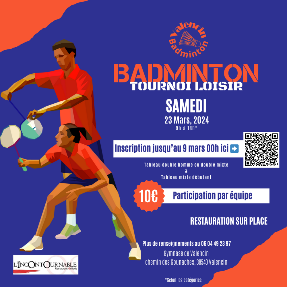 BADMINTON TOURNOI LOISIR