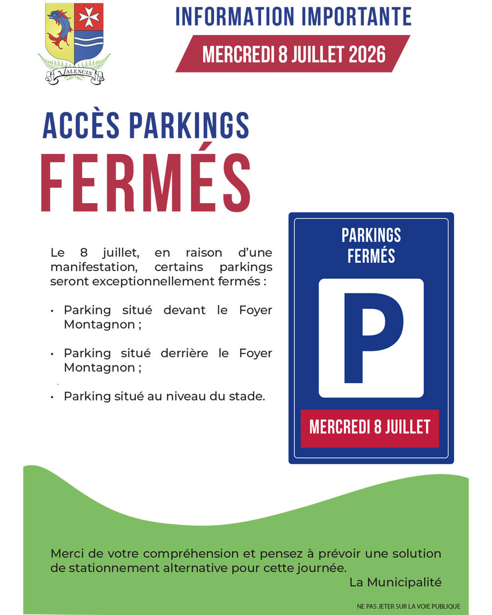 Parkings fermés