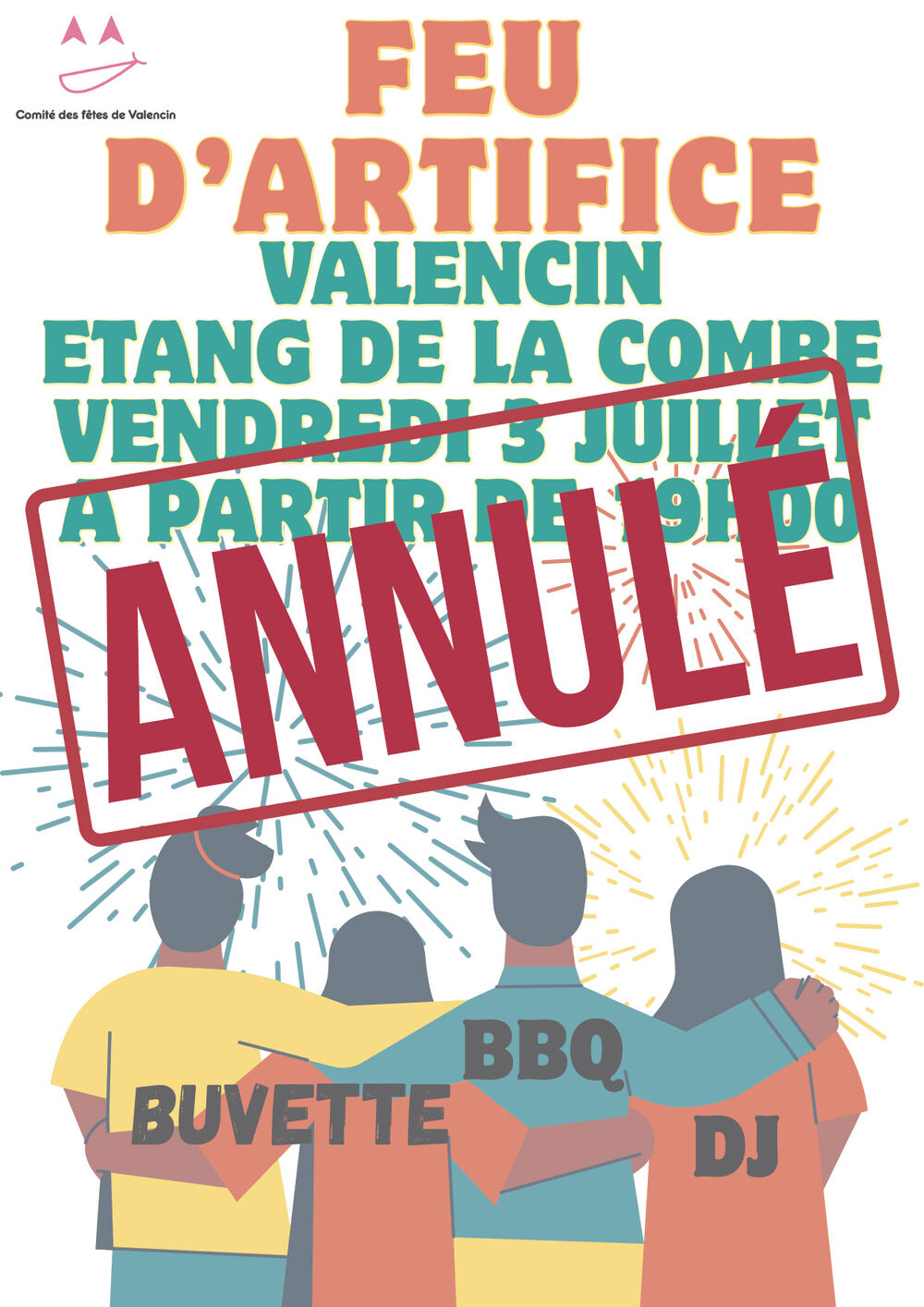 Annulation feu d'artifice et bal Annulation feu d'artifice et bal