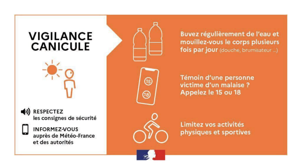 Vigilance ORANGE CANICULE en Isère Vigilance ORANGE CANICULE en Isère