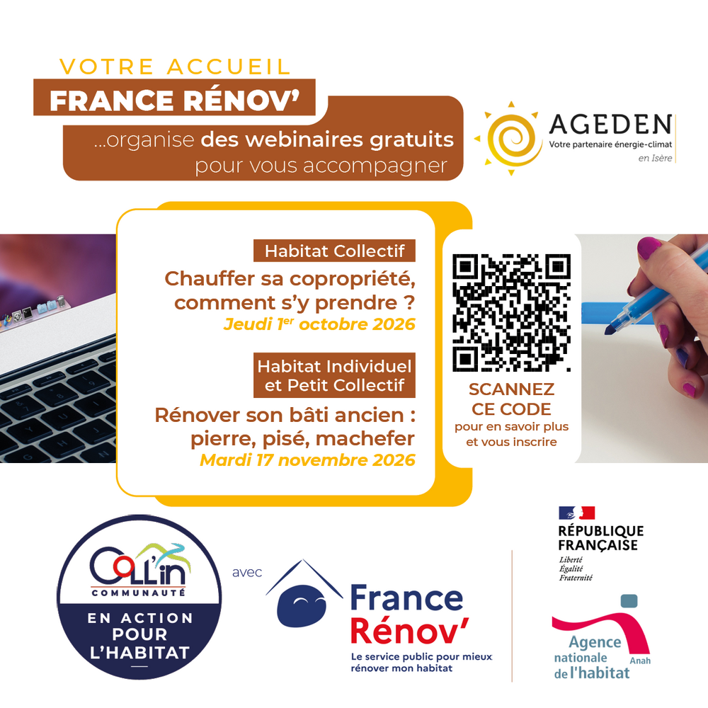 Vos prochains webinaires gratuits France Rénov' Vos prochains webinaires gratuits France Rénov'