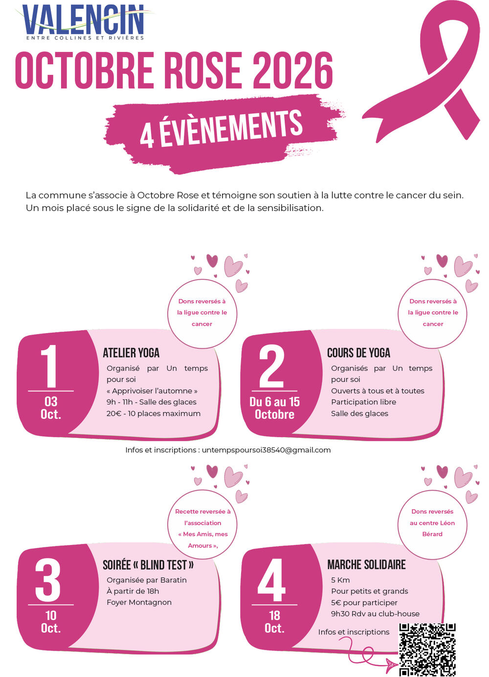 Octobre rose à Valencin !