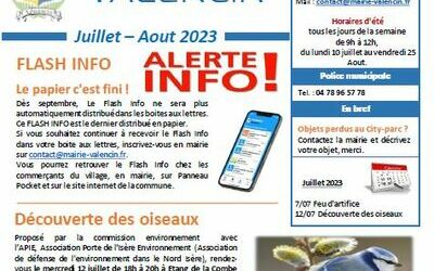 FLASH INFO JUILLET-AOUT 2023