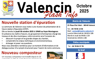 Flash info octobre 2025