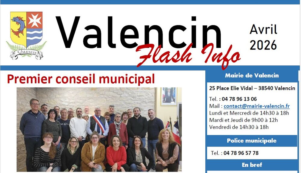 Flash Info - Avril 2026
