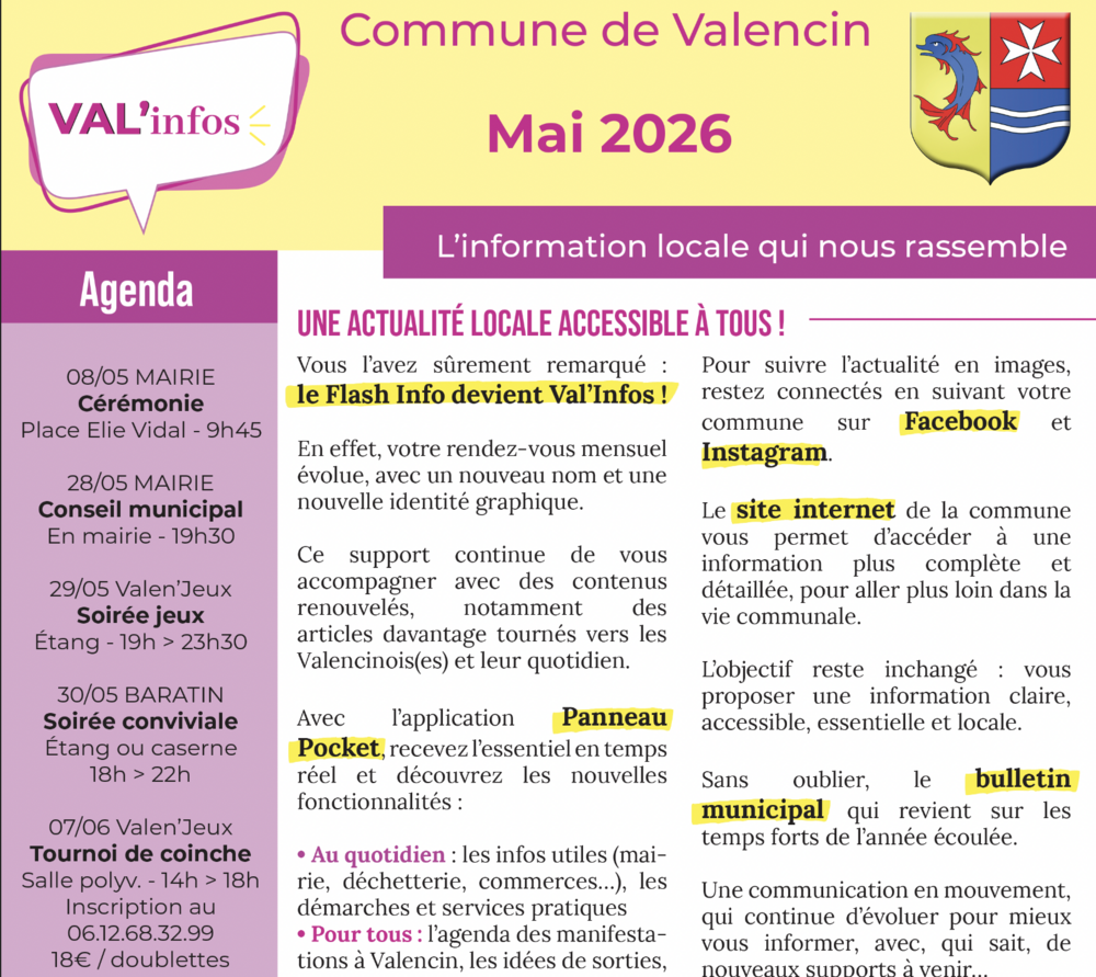 Val'infos Mai 2026