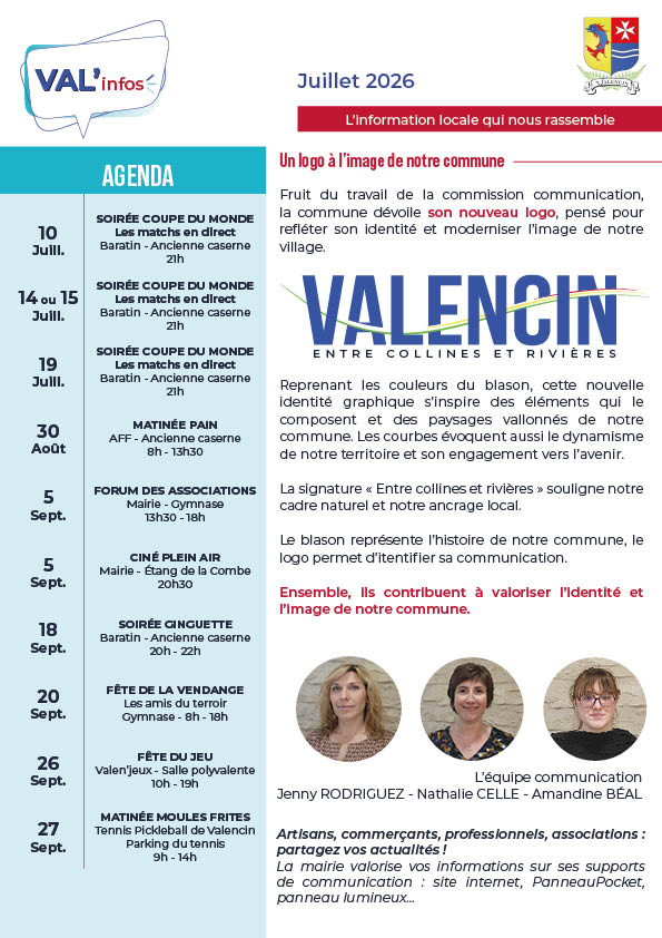 Val'infos Juillet 2026