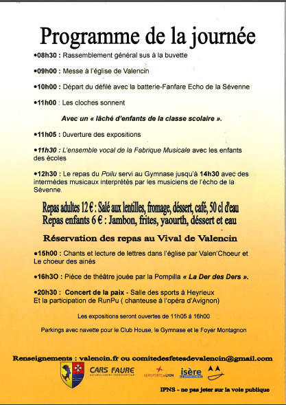 Programme de la journée